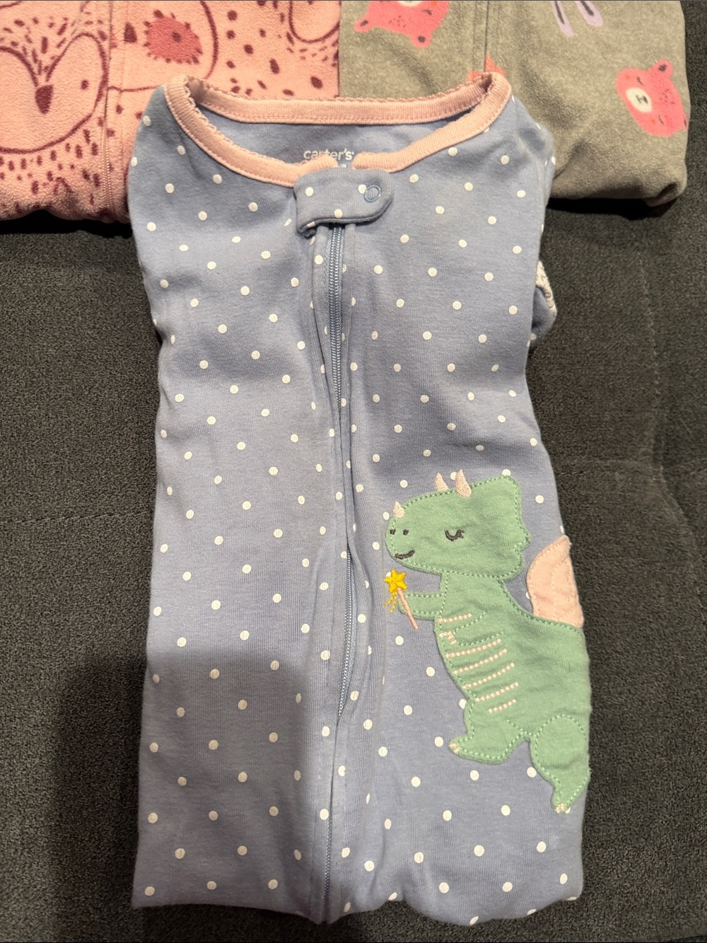 Toddler Girl Pajamas Set of 3 - Picture 3 of 3